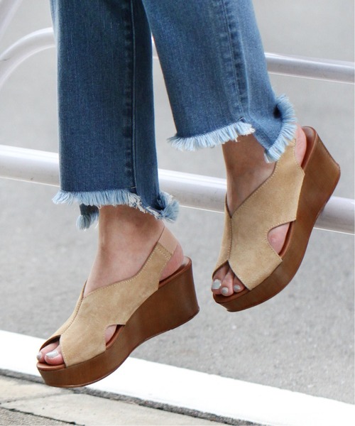 Eness エネス の Eness エネス ウッドソールサンダル サンダル Wear