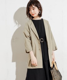 natural couture | 綿麻シャツジャケット(テーラードジャケット)