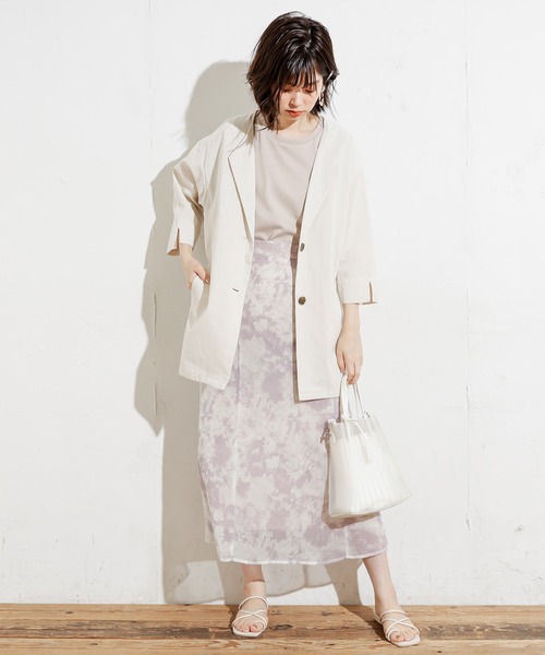 natural couture（ナチュラルクチュール）の「綿麻シャツジャケット（テーラードジャケット・レディース・ベージュ/カーキ/ライトベージュ・FREE）」の20枚目の写真