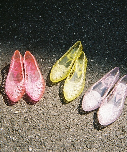 Casselini（キャセリーニ）の「【直営店限定】Casselini(キャセリーニ)ポケッターシューズ（サンダル・レディース・クリア/サックスブルー/ピンク/ゴールド/イエロー/ブルー・M/L/S/LL）」の8枚目の写真