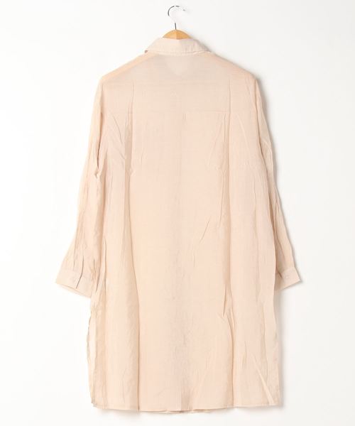 SpRay（スプレイ）の「【WEB限定】シア－サイドスリットロングシャツ（シャツ/ブラウス・レディース・ホワイト/ベージュ/グレー/イエロー・FREE）」の5枚目の写真