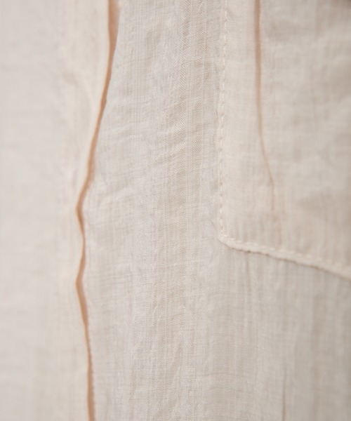 SpRay（スプレイ）の「【WEB限定】シア－サイドスリットロングシャツ（シャツ/ブラウス・レディース・ホワイト/ベージュ/グレー/イエロー・FREE）」の17枚目の写真