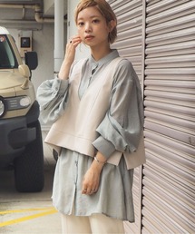 tiptop | 2020AW レザー深Vネックベスト(ベスト)