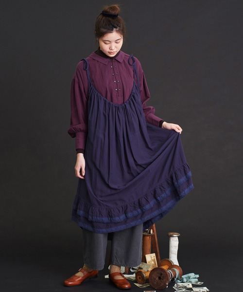 Malle（マル）の「malle コットン/リネン モノグラム刺繍 2WAY