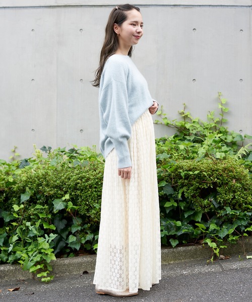 flower(フラワー)の「フラッフニットカーディガン(カーディガン/ボレロ・レディース・ブラウン/グレー/ピンク/ブルー/アイボリー・FREE)」の15枚目の写真