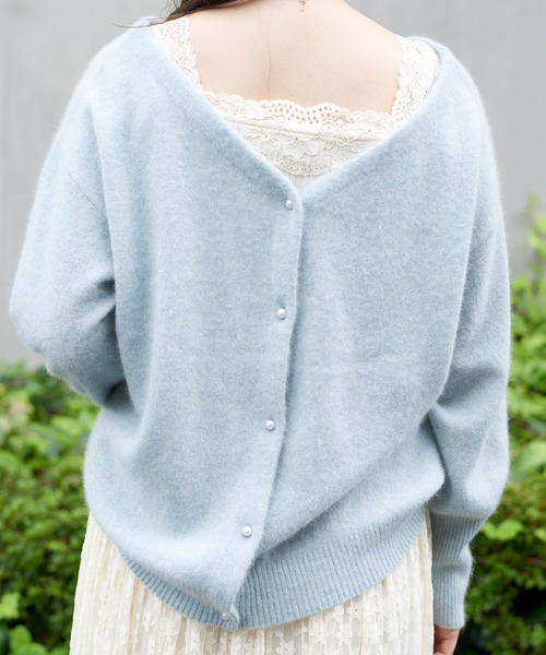 flower(フラワー)の「フラッフニットカーディガン(カーディガン/ボレロ・レディース・ブラウン/グレー/ピンク/ブルー/アイボリー・FREE)」の19枚目の写真