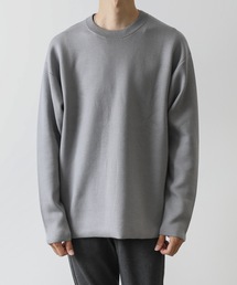 ATTACHMENT | W/Peダブルフェイスニット クルーネックプルオーバー(ニット/セーター)