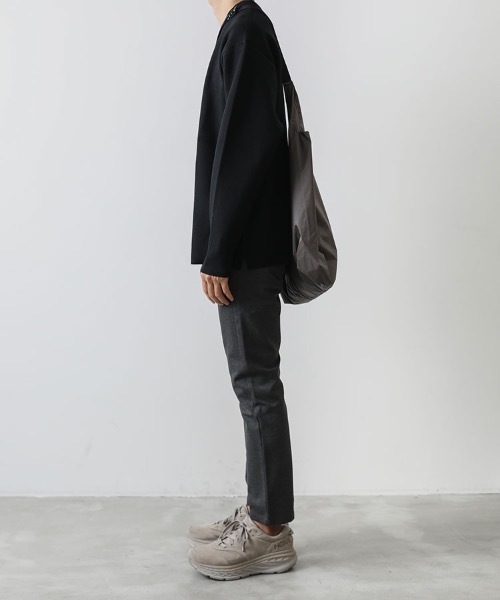 ATTACHMENT（アタッチメント）の「W/Peダブルフェイスニット クルーネックプルオーバー（ニット/セーター・メンズ・ホワイト/ライトブルー/ブラック/グレー/ダークブルー・1/2/3）」の8枚目の写真