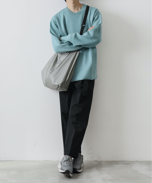 ATTACHMENT（アタッチメント）の「W/Peダブルフェイスニット クルーネックプルオーバー（ニット/セーター・メンズ・ホワイト/ライトブルー/ブラック/グレー/ダークブルー・1/2/3）」の21枚目の写真