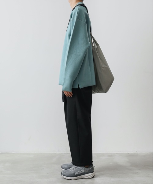 ATTACHMENT（アタッチメント）の「W/Peダブルフェイスニット クルーネックプルオーバー（ニット/セーター・メンズ・ホワイト/ライトブルー/ブラック/グレー/ダークブルー・1/2/3）」の20枚目の写真