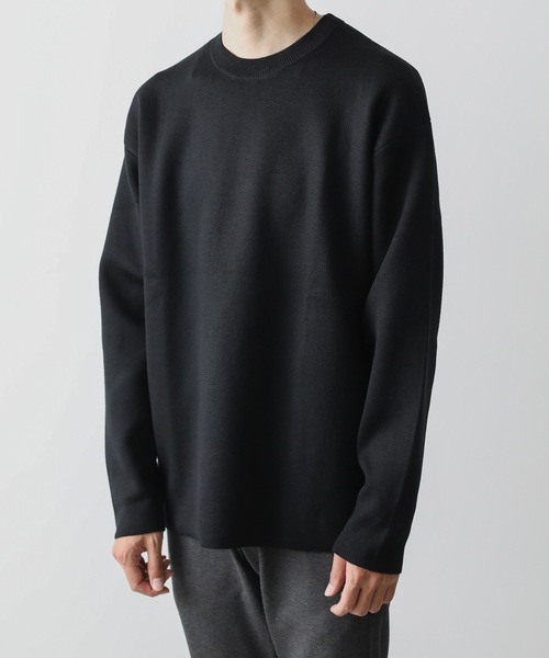 ATTACHMENT（アタッチメント）の「W/Peダブルフェイスニット クルーネックプルオーバー（ニット/セーター・メンズ・ホワイト/ライトブルー/ブラック/グレー/ダークブルー・1/2/3）」の15枚目の写真