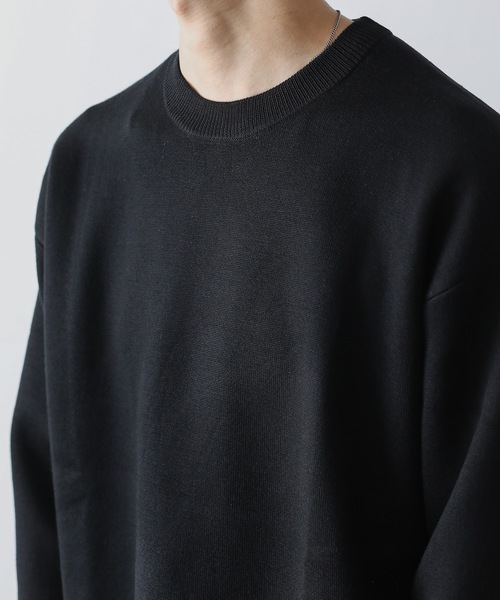 ATTACHMENT（アタッチメント）の「W/Peダブルフェイスニット クルーネックプルオーバー（ニット/セーター・メンズ・ホワイト/ライトブルー/ブラック/グレー/ダークブルー・1/2/3）」の12枚目の写真