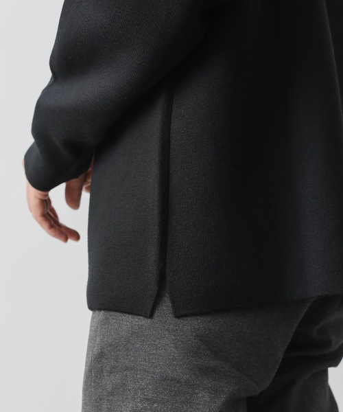 ATTACHMENT（アタッチメント）の「W/Peダブルフェイスニット クルーネックプルオーバー（ニット/セーター・メンズ・ホワイト/ライトブルー/ブラック/グレー/ダークブルー・1/2/3）」の11枚目の写真