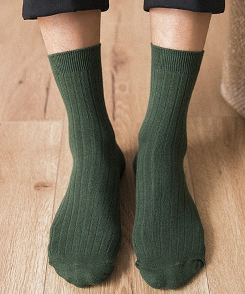 Fun & Daily（ファンアンドデイリー）の「F&D : クラシックカラーソックス（ソックス/靴下・メンズ・イエロー/ブルー/ブラック/グリーン/オレンジ/ホワイト/ライトグレー/ブラウン/ネイビー/チャコールグレー・FREE）」の16枚目の写真