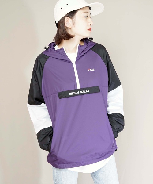 FILA フィラ 切替アノラックパーカー パープル FILA（フィラ）の「【FILA/フィラ】切替アノラックパーカー