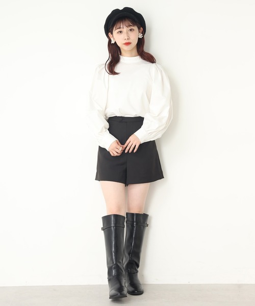 one after another NICE CLAUP(ワンアフターアナザーナイスクラップ)の「シンプルショートパンツ(その他パンツ・レディース・ブラウン/ブラック/ベージュ/チェック・FREE)」の17枚目の写真