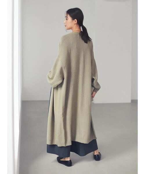 CRAFT STANDARD BOUTIQUE(クラフトスタンダードブティック)の「バルーンスリーブロングニットカーディガン〇*(カーディガン/ボレロ・レディース・グレー/ブラウン/ボルドー・FREE)」の19枚目の写真