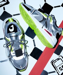 DIESEL | メンズ メッシュアッパー ダッドスニーカー(スニーカー)