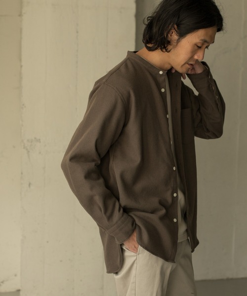 新品☆アーバンリサーチドアーズ　バンドカラーシャツ デニムバンドカラーシャツ（シャツ/ブラウス）｜URBAN RESEARCH