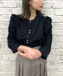 CIAOPANIC | 【一部WEB限定追加予約】ダンガリーバンドカラーギャザーブラウス(シャツ/ブラウス)