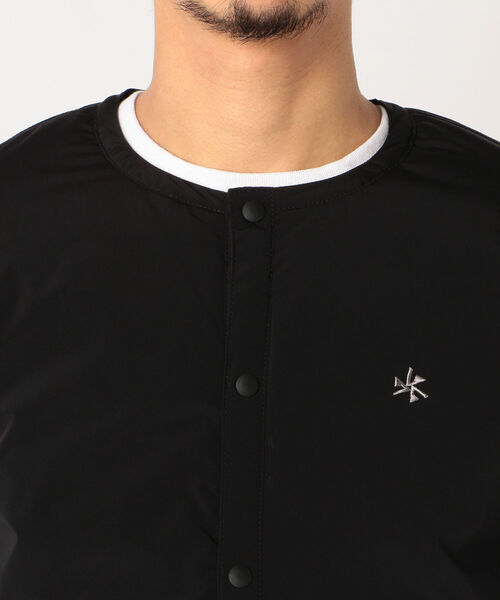 GLOSTER（グロスター）の「【PRIMALOFT / プリマロフト 】インサレーション ノーカラー ジャケット（ブルゾン・メンズ・ブラック/カーキ/ネイビー・L/S/M/XL）」の7枚目の写真