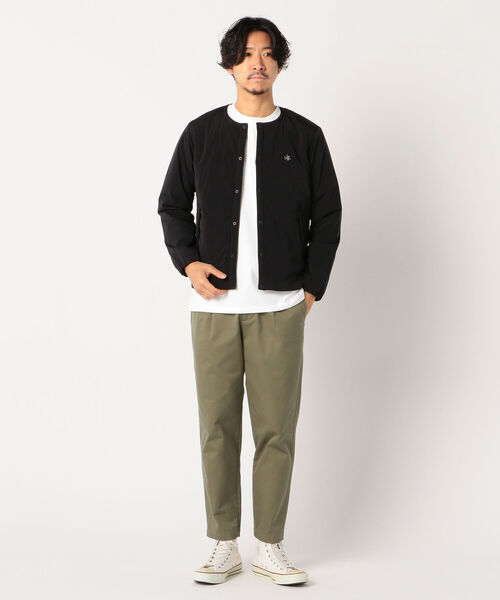 GLOSTER（グロスター）の「【PRIMALOFT / プリマロフト 】インサレーション ノーカラー ジャケット（ブルゾン・メンズ・ブラック/カーキ/ネイビー・L/S/M/XL）」の16枚目の写真