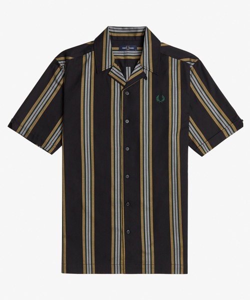 FRED PERRY（フレッドペリー）の「Stripe Revere Collar Shirt（シャツ/ブラウス・メンズ・ブラック・S/M/L/XS）」の7枚目の写真