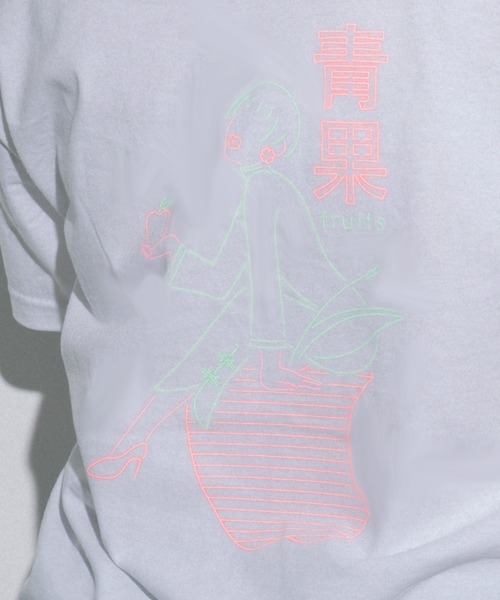 FRUIT OF THE LOOM(フルーツオブザルーム)の「はらわたちゅん子コラボTEE / Tシャツ / 半袖 / カジュアル / バック / プリント / ユニセックス(Tシャツ/カットソー・メンズ・ホワイト/ブラック・S/M/L/XL)」の3枚目の写真