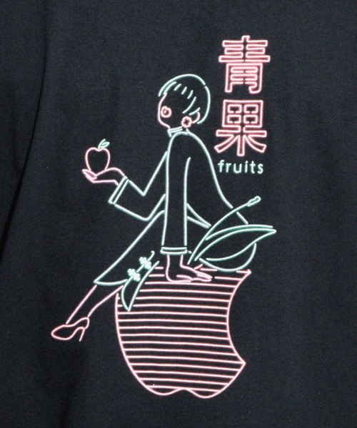 FRUIT OF THE LOOM(フルーツオブザルーム)の「はらわたちゅん子コラボTEE / Tシャツ / 半袖 / カジュアル / バック / プリント / ユニセックス(Tシャツ/カットソー・メンズ・ホワイト/ブラック・S/M/L/XL)」の4枚目の写真