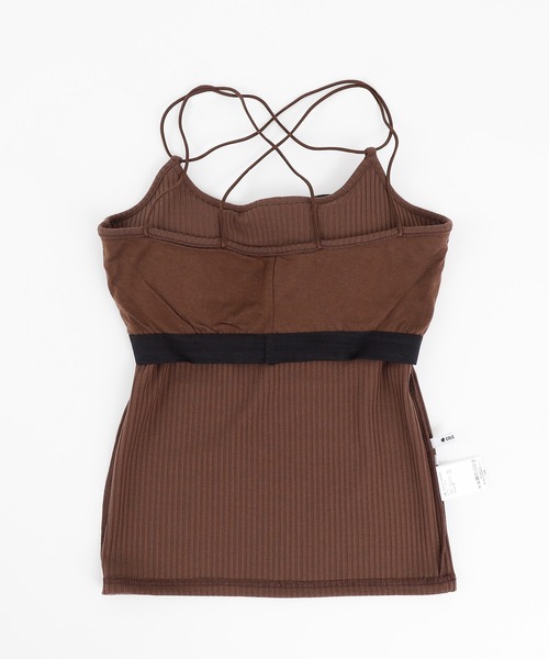 COLONY 2139（コロニートゥーワンスリーナイン）の「【WEB限定】カップ付きテレコバッククロスキャミソール(パット取り外し可)（キャミソール・レディース・ブラック/ベージュ/ブラウン/オフホワイト/モカ・FREE）」の15枚目の写真