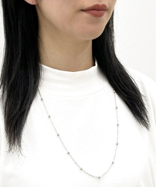 apres jour mignon(アプレジュールミニョン)の「【apresjour mignon×ARIAZ】アソートチェーンマスクストラップ(ネックレス・レディース・シルバー/ブラック/ナチュラル/ゴールド/ホワイト/ライトグレー・ONESIZE)」の11枚目の写真