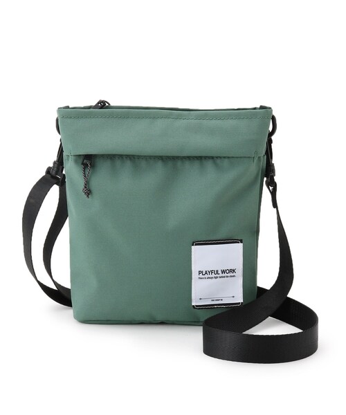 THE SHOP TK (ザ ショップ ティーケー )の「◆シンセティック縦型ショルダーバッグ(ショルダーバッグ・メンズ・ブラック/キャメル/ベビーピンク/グリーン系・00)」の2枚目の写真