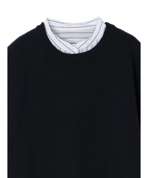 AMERICAN HOLIC（アメリカンホリック）の「SET ニットベスト+デザインスリーブシャツ　＊（ベスト・レディース・ブラック/ネイビー/アイボリー/モカ・FREE）」の22枚目の写真