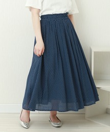 libelle more | T/Rスラブ　ウエストフリルドットスカート(スカート)