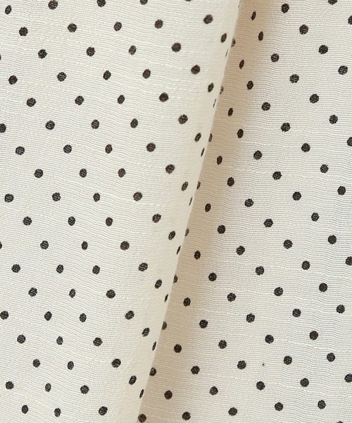 libelle more（リベル モア）の「T/Rスラブ　ウエストフリルドットスカート（スカート・レディース・ブラック/ネイビー/オフホワイト/グリーン/モカ・M）」の18枚目の写真