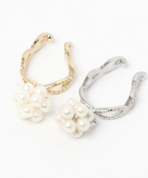 studio CLIP（スタディオクリップ）の「1P揺れパールツイストイヤーカフ（イヤーカフ・レディース・その他2/その他1・FREE）」の4枚目の写真