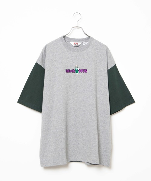 WEGO（ウィゴー）の「WEGO/別注ベンデイビスロゴ刺繍ビッグシルエットTシャツ（Tシャツ/カットソー・メンズ・サックスブルー/グリーン系その他/イエロー/ホワイト/アイボリー/スミクロ/その他1/その他2/その他3・SMALL/MEDIUM/LARGE）」の12枚目の写真