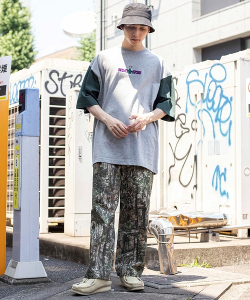 WEGO（ウィゴー）の「WEGO/別注ベンデイビスロゴ刺繍ビッグシルエットTシャツ（Tシャツ/カットソー・メンズ・サックスブルー/グリーン系その他/イエロー/ホワイト/アイボリー/スミクロ/その他1/その他2/その他3・SMALL/MEDIUM/LARGE）」の17枚目の写真