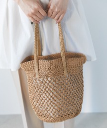 y/m | 透かし編みバケツBAG(かごバッグ)