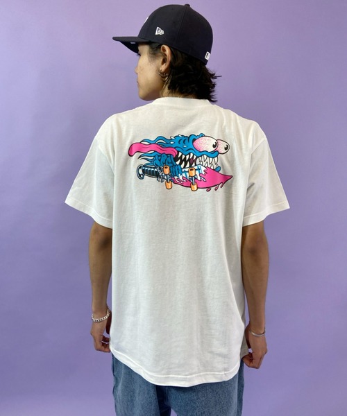 SANTA CRUZ(サンタクルーズ)の「【ムラサキスポーツ別注】SANTACRUZ/サンタクルーズ Tシャツ 502212402(Tシャツ/カットソー・メンズ・ブラック/ホワイト・L/M/XL)」の2枚目の写真