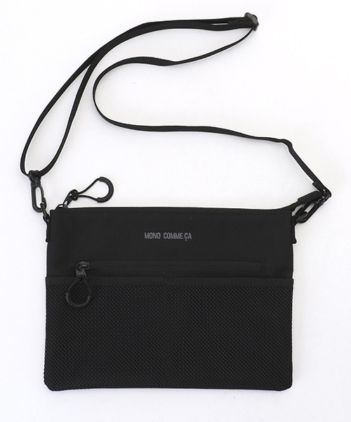 MONO　COMME CA（モノコムサ）の「サコッシュ（ショルダーバッグ・レディース・ブラック/ベージュ・FREE）」の2枚目の写真