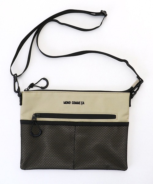 MONO　COMME CA（モノコムサ）の「サコッシュ（ショルダーバッグ・レディース・ブラック/ベージュ・FREE）」の4枚目の写真
