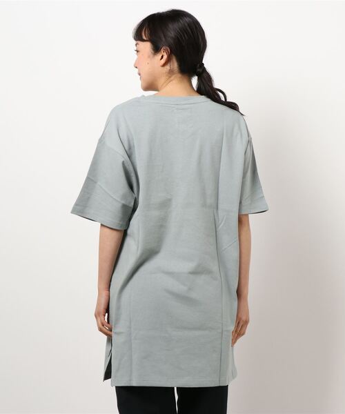 UNDERWRAPS（アンダーラップス）の「ドロップショルダーV/NチュニックT (M3)（チュニック・レディース・チャコールグレー/グリーン/ベージュ・L/M）」の5枚目の写真