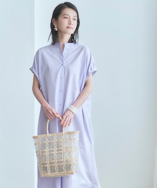 titivate（ティティベイト）の「ｸﾘｱﾁｪｯｸﾊﾞｽｹｯﾄﾊﾞｯｸﾞ（ハンドバッグ・レディース・ミント/ブラウン/ベージュ・F）」の12枚目の写真