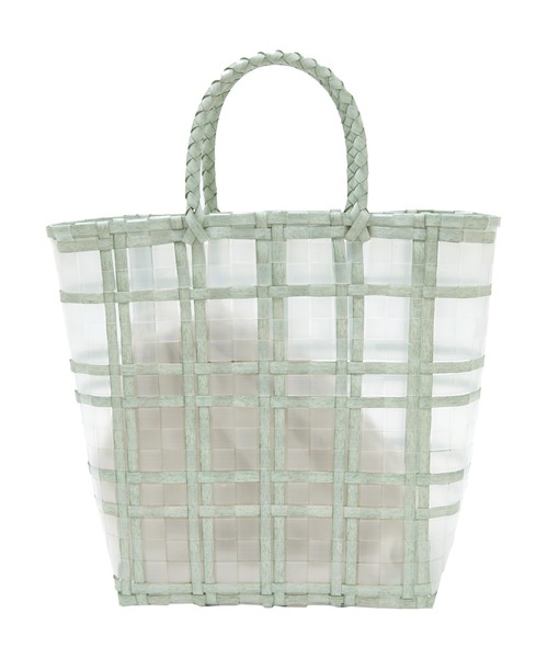 titivate（ティティベイト）の「ｸﾘｱﾁｪｯｸﾊﾞｽｹｯﾄﾊﾞｯｸﾞ（ハンドバッグ・レディース・ミント/ブラウン/ベージュ・F）」の5枚目の写真