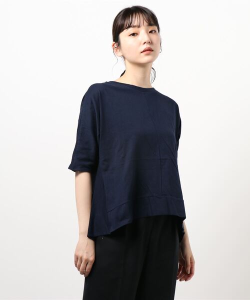BELLUNA(ベルーナ)の「抗ウイルス加工素材バックフレアープルオーバー(Tシャツ/カットソー・レディース・ネイビー/ターコイズブルー/グレー系その他/レッド系その他・MEDIUM/LARGE/X-LARGE)」の15枚目の写真