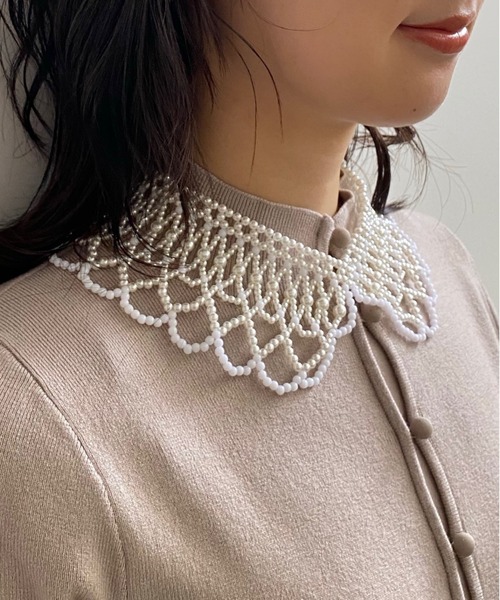 Ameri（アメリ）の「PEARL COLLAR CHOKER（チョーカー・レディース・ホワイト・FREE）」の5枚目の写真
