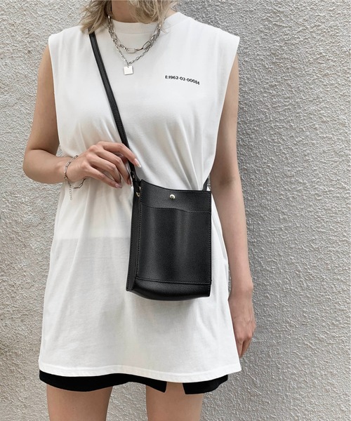 RASVOA（ラスボア）の「バックロゴダブルタンクトップ（タンクトップ・レディース・ブラック/オフホワイト・FREE）」の22枚目の写真