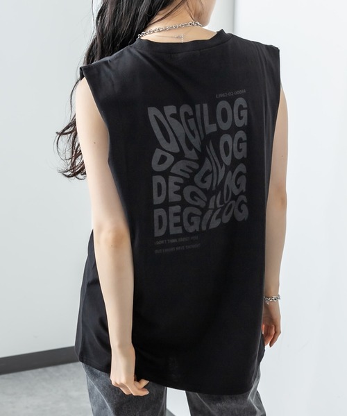 RASVOA（ラスボア）の「バックロゴダブルタンクトップ（タンクトップ・レディース・ブラック/オフホワイト・FREE）」の20枚目の写真