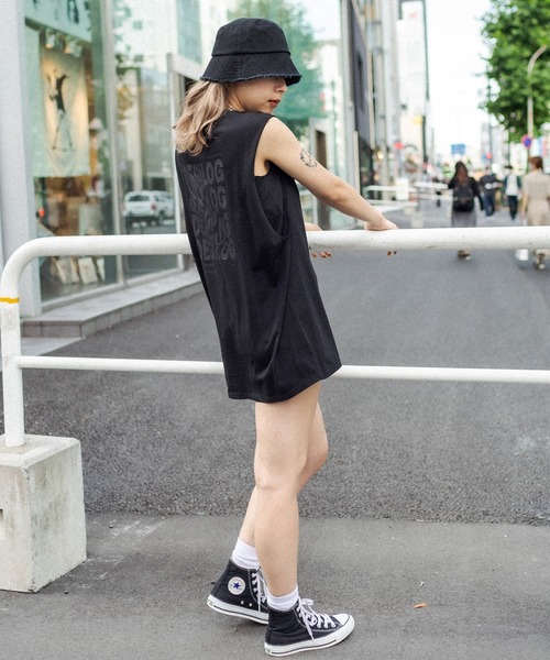 RASVOA（ラスボア）の「バックロゴダブルタンクトップ（タンクトップ・レディース・ブラック/オフホワイト・FREE）」の18枚目の写真